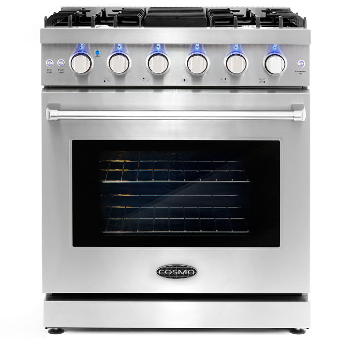 Cosmo FanAssisted 30" 4.5 cu.ft. Freestanding Gas Range & Reviews